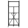 VEVOR 5-Tier Foldable Storage Shelf, 28W x 13D x 66H Inch Folding Metal Rack Shelving Unit