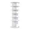 VEVOR 6 Tiers Rotating Shoe Rack Tower, 360° Spinning Shoe Rack, Revolving Storage Round Carousel Display
