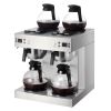 VEVOR Commercial Drip Coffee Maker, 24 Cups Coffee-Maker Machine with 4 Glass Carafes and 4 Decanter Warmer Plates