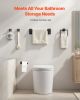 VEVOR Matte Black Bathroom Hardware Set, 5 Pieces Bathroom Accessories Set, Stainless Steel 16 inch Towel Bar, Towel Rack, 2 Robe Towel Hooks