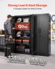 VEVOR Metal Storage Cabinet, 68.9 in Lockable Steel Garage Cabinet with 4 Adjustable Shelves, 2 Magnetic Doors, 2 Keys