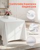 VEVOR White Tablecloths for Rectangle Tables, 6 Pack, 60 x 102 Inches, Reusable and Machine Washable Table Clothes