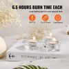 VEVOR 200 Pack Unscented Tea Lights Candles 6.5 Hours Long Burning Smokeless Tealight Candles, Dripless with Aluminum Cups