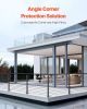 VEVOR Cable Railing Post, 42x2x2 Inch Corner Railing Post, with L-Shaped Pre-Drilled Holes