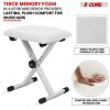 5 Core Keyboard Bench 2 Inch Padded Cushioned Piano Stool Height Adjustable 19" Guitar Seat Portable