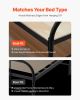 VEVOR Full Size Bunkie Board, 0.4 in Foldable Bed Board Slats with Connection, Wooden Mattress Support for Full Size Bed