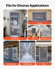 VEVOR Clear PVC Strip Curtain, 84 in Height x 60 in Width x 0.08 in Thickness, 10 PCS Walk in Freezer Cooler Curtain Strips