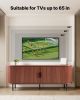 VEVOR TV Stand, Boho Entertainment Center for TVs up to 58 in, 350 lbs Load, TV Media Console Table with Adjustable Storage Shelves & Rolling Door