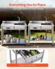 VEVOR Stainless Steel Utility Sink, Free Standing Single Bowl Commercial Kitchen Sink with Drawer, Faucet and Hot & Cold Water Pipe
