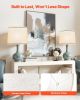 VEVOR Lamp Shade 2 Set, 11 in Top x 13 in Bottom x 10 in High (Spider Fitter), Medium Lampshade with Harp
