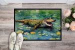 NEW Alligator Doormat Front Door Mat Indoor Outdoor Rugs for Entryway, Non Slip Washable Low Pile, 18H X 27W