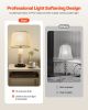VEVOR Lamp Shade 2 Set, 11 in Top x 13 in Bottom x 10 in High (Spider Fitter), Medium Lampshade with Harp