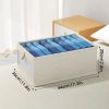 Foldable Clothes Storage Box with Viewing Window - Heavy-Duty Organizer Box, Stackable Closet Organizer for Wardrobe, Under-Bed